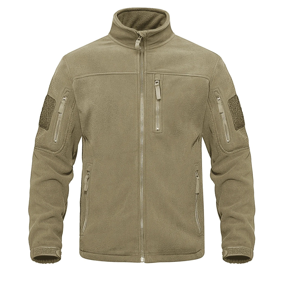 Miesten kokovetoketjullinen fleece-lämpötakki